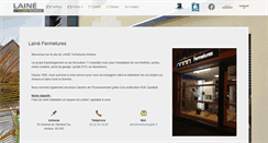 Desktop Screenshot of lainefermetures.com